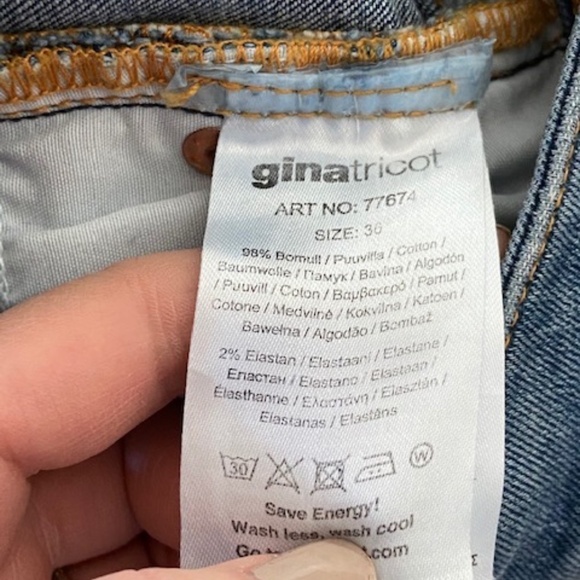 GINA TRICOT Perfect Jean Raw Hem Distressed 36 / 4 - Picture 8 of 8